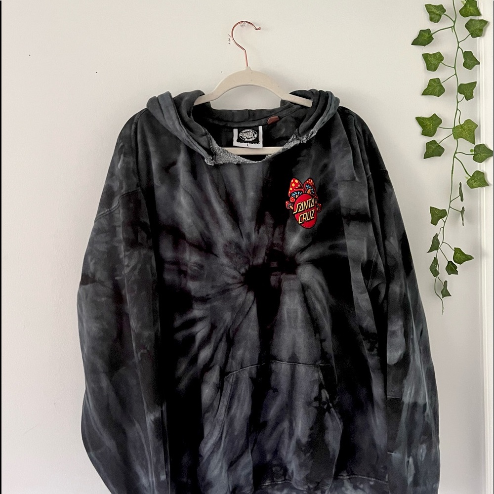Santa Cruz Mushroom Tie Dye Sweat Shirt